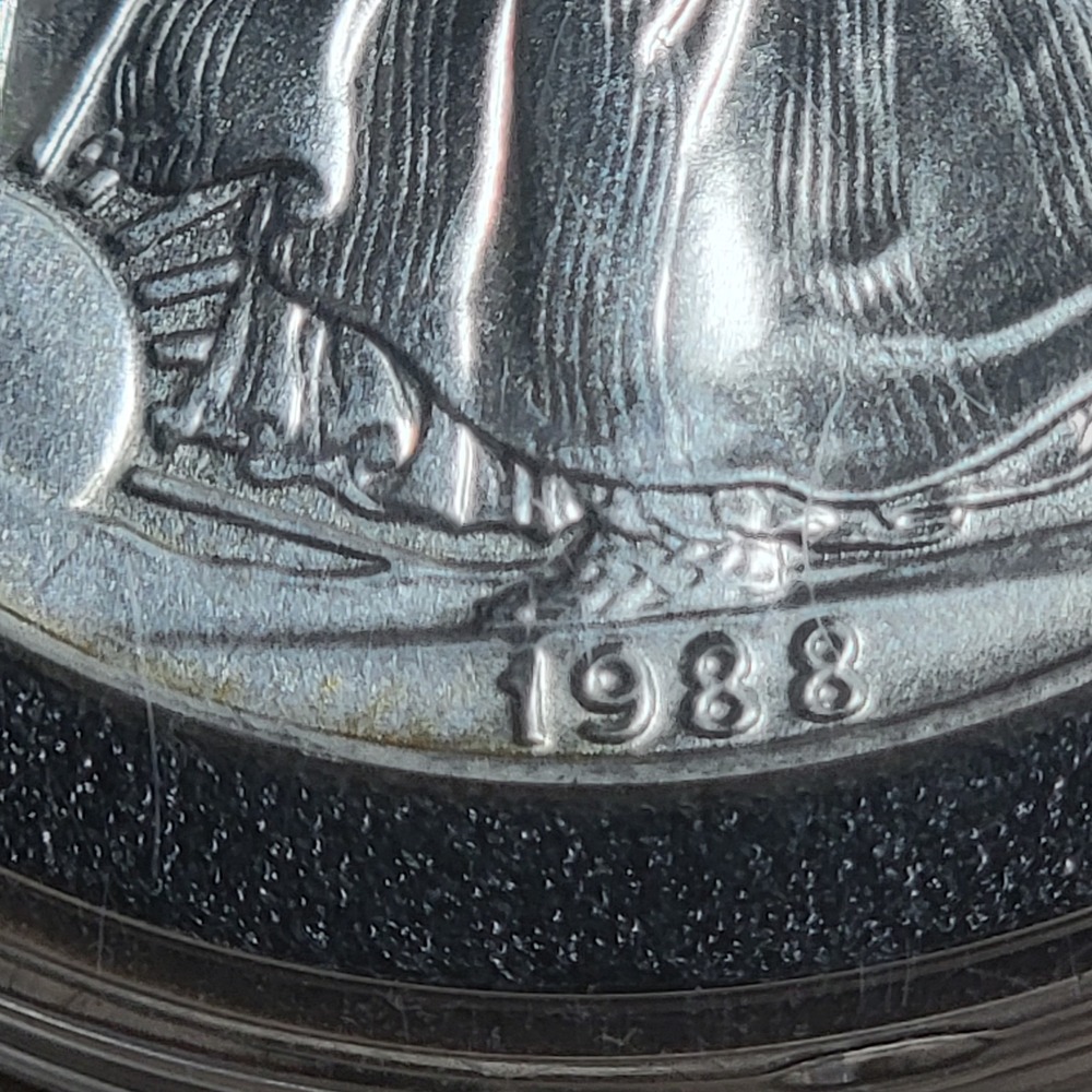 1988 Walking Liberty American Eagle 1oz .999 Fine Silver $1 Dollar USA Pics! - Picture 2 of 9